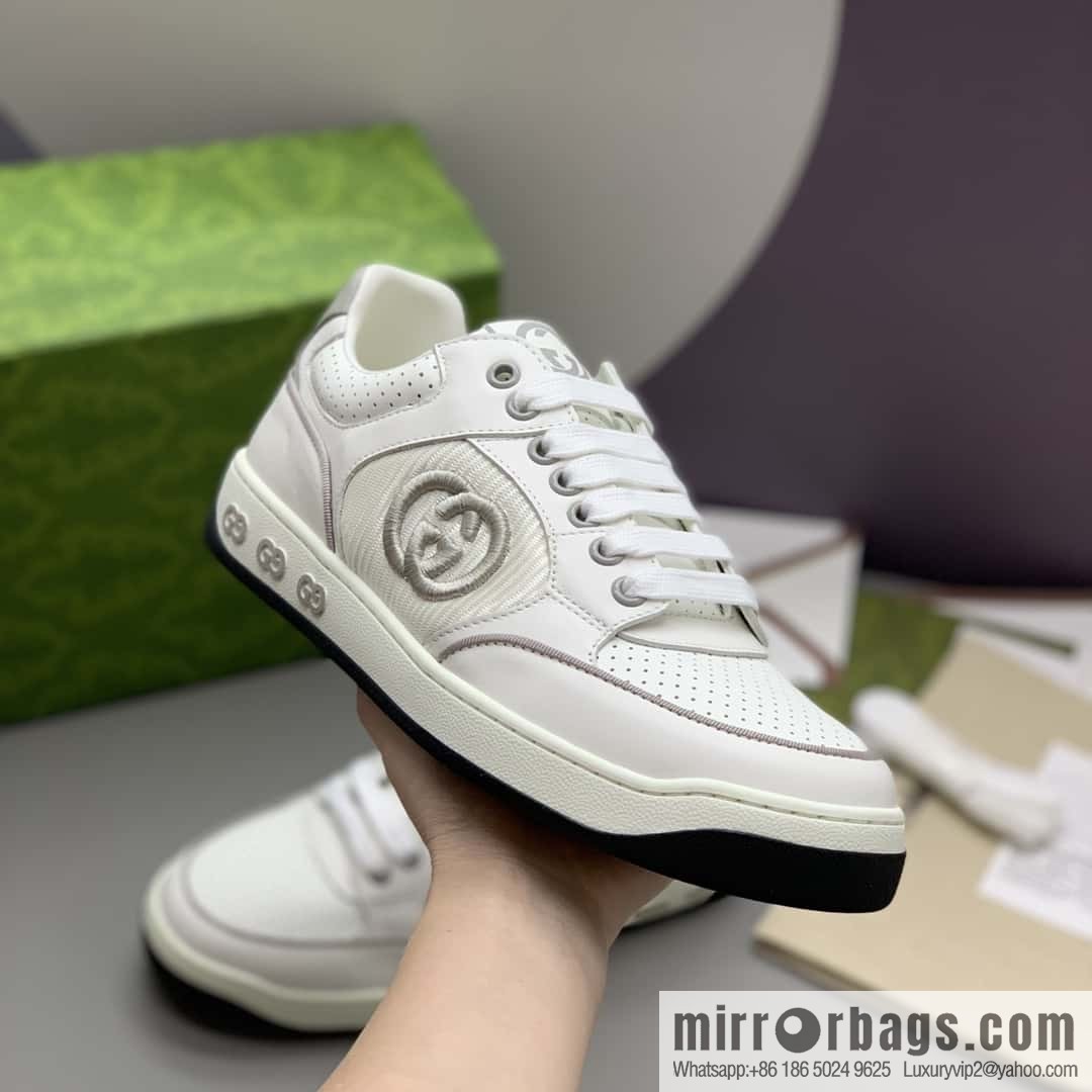 GUCCI side decoration classic double G men's casual shoes
