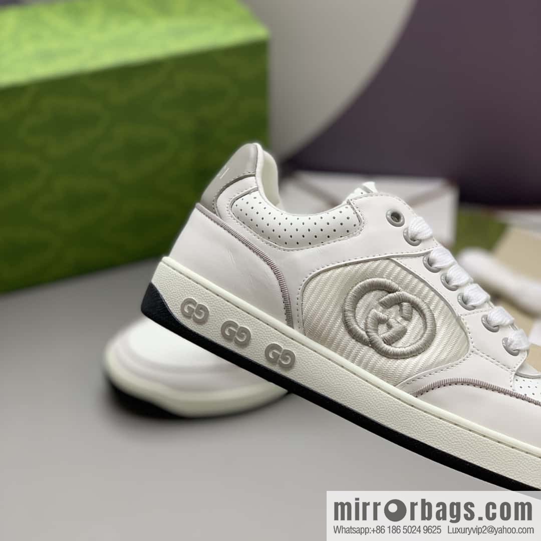 GUCCI side decoration classic double G men's casual shoes