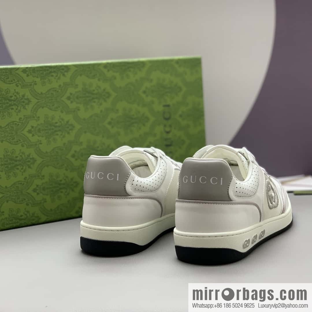 GUCCI side decoration classic double G men's casual shoes