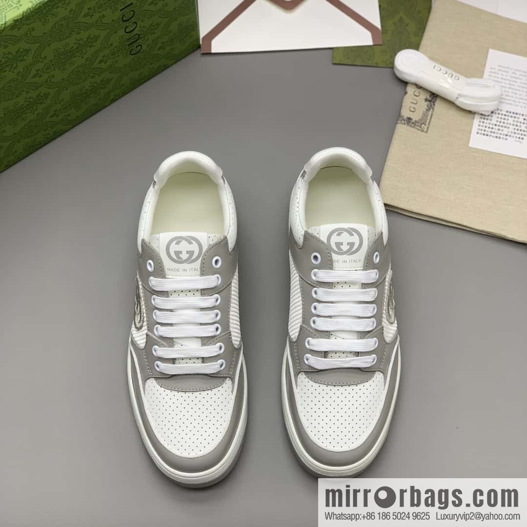 GUCCI side decoration classic double G men's casual shoes