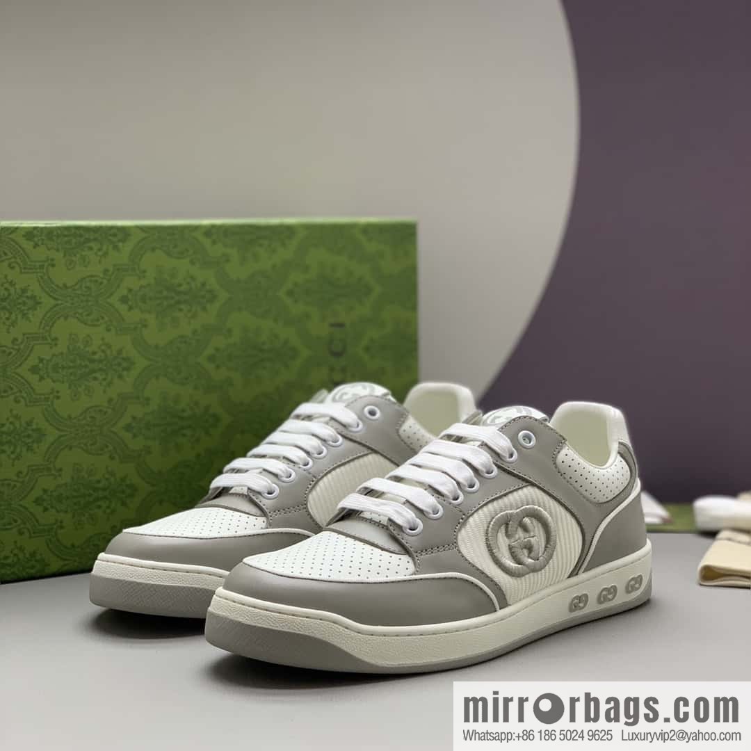 GUCCI side decoration classic double G men's casual shoes