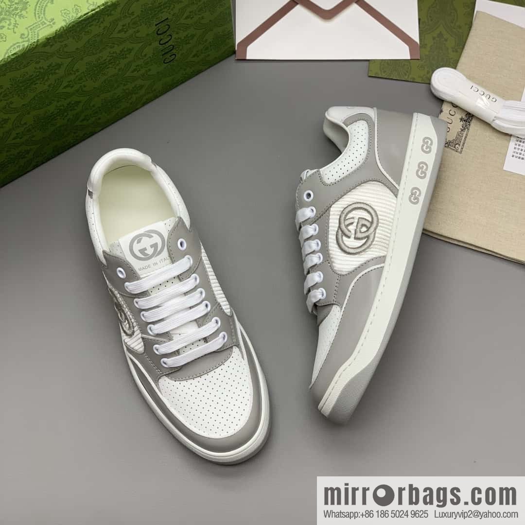 GUCCI side decoration classic double G men's casual shoes