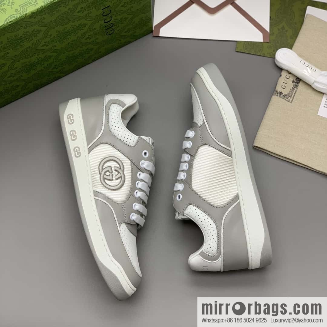 GUCCI side decoration classic double G men's casual shoes
