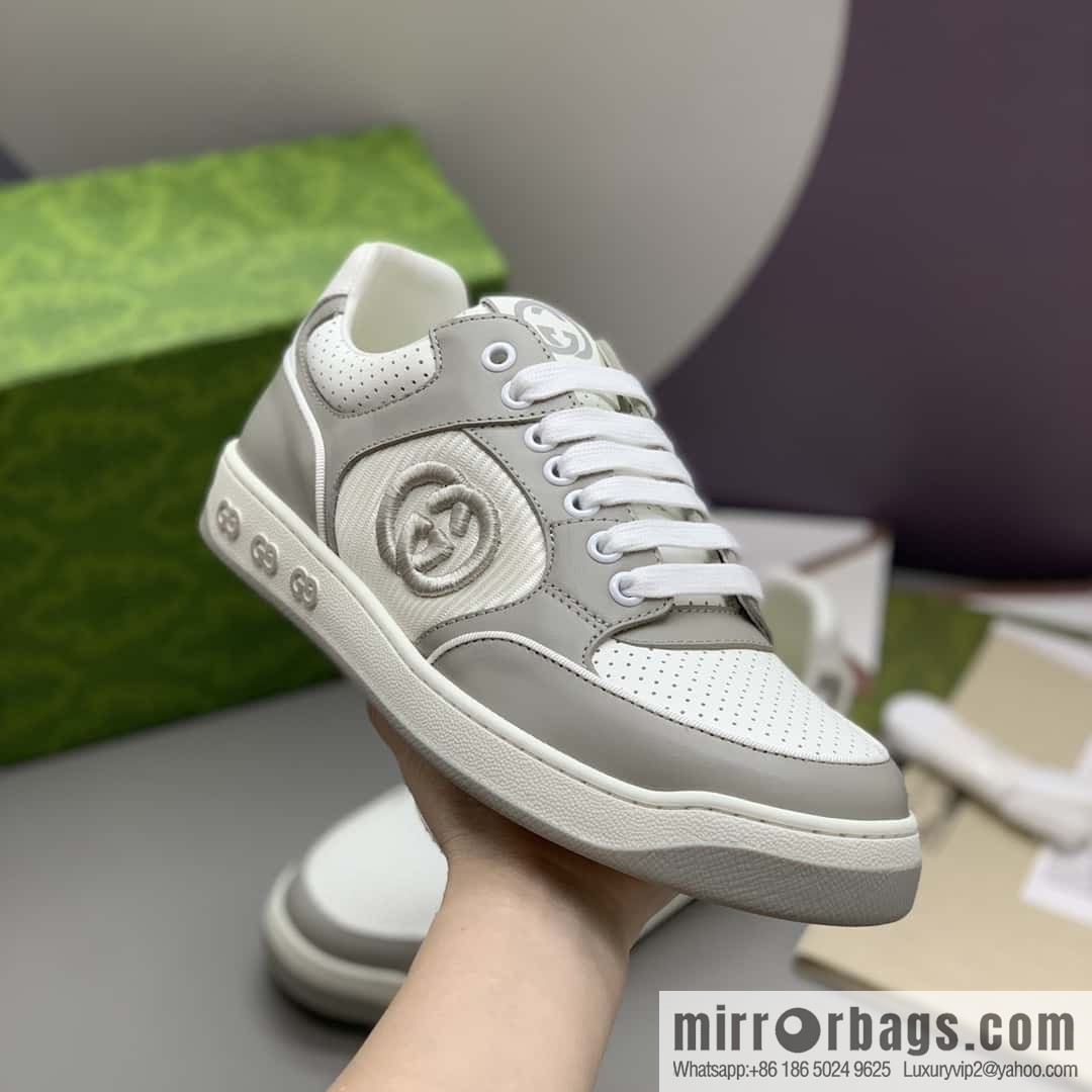 GUCCI side decoration classic double G men's casual shoes