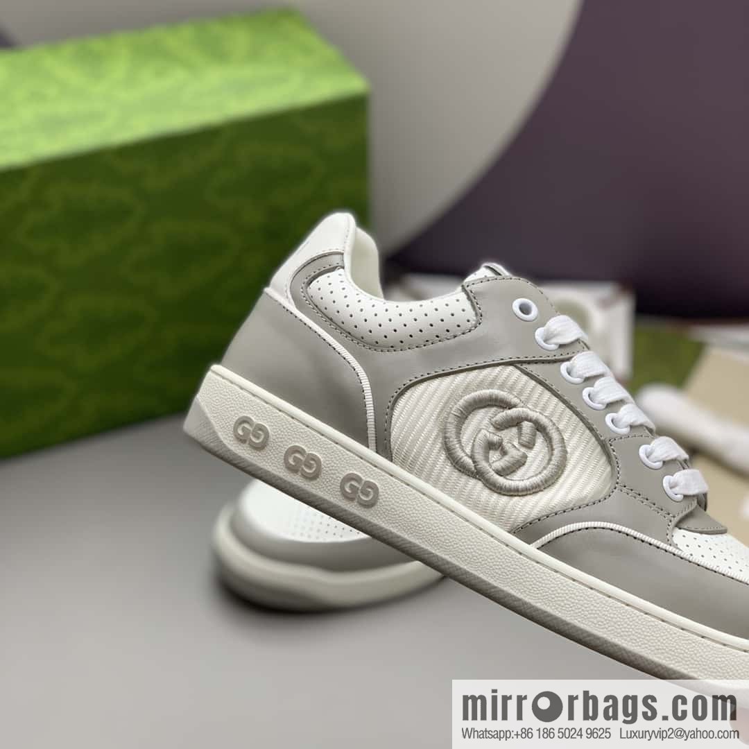 GUCCI side decoration classic double G men's casual shoes