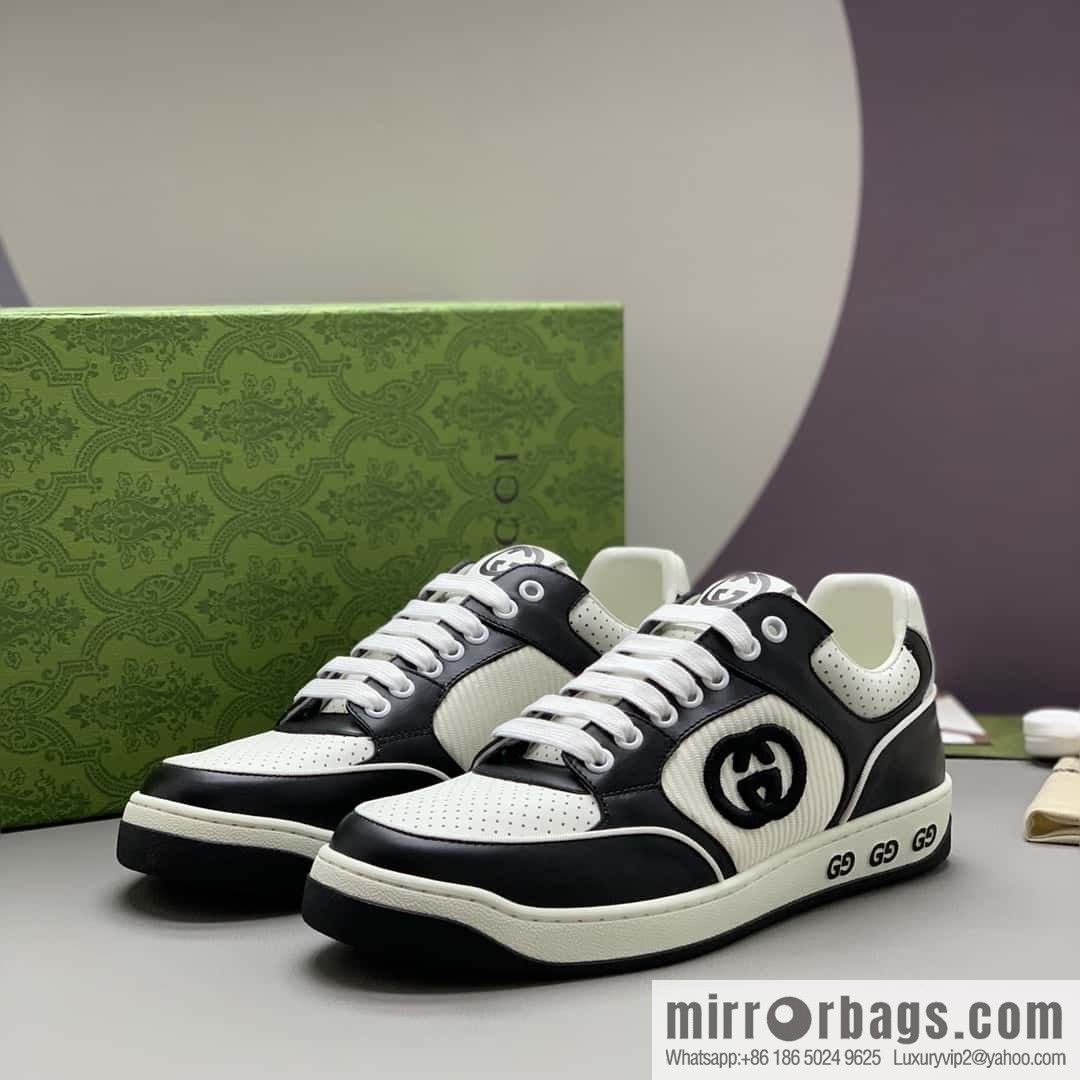 GUCCI side decoration classic double G men's casual shoes