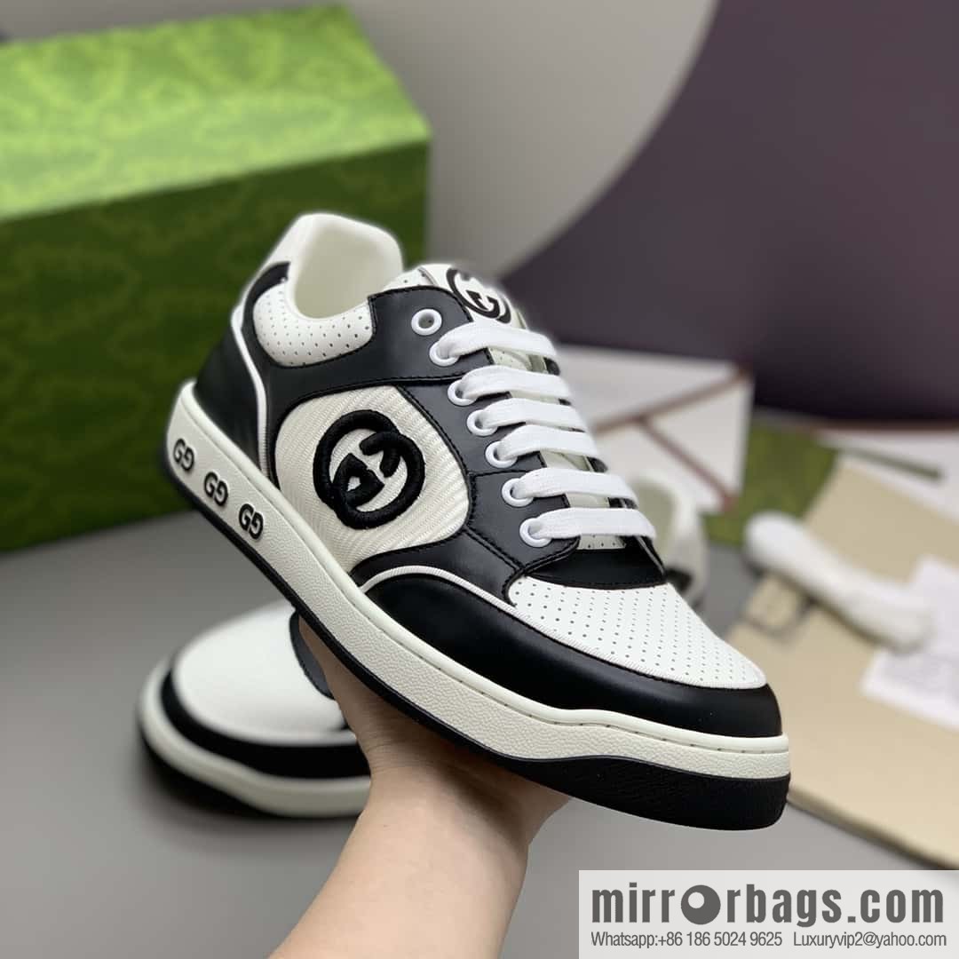 GUCCI side decoration classic double G men's casual shoes