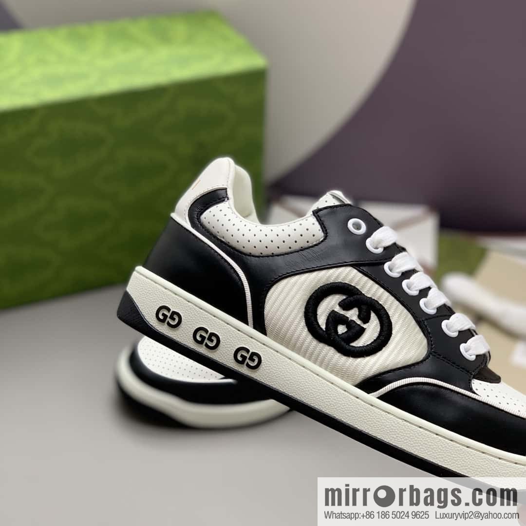 GUCCI side decoration classic double G men's casual shoes