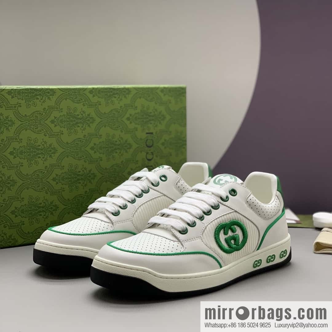 GUCCI side decoration classic double G men's casual shoes