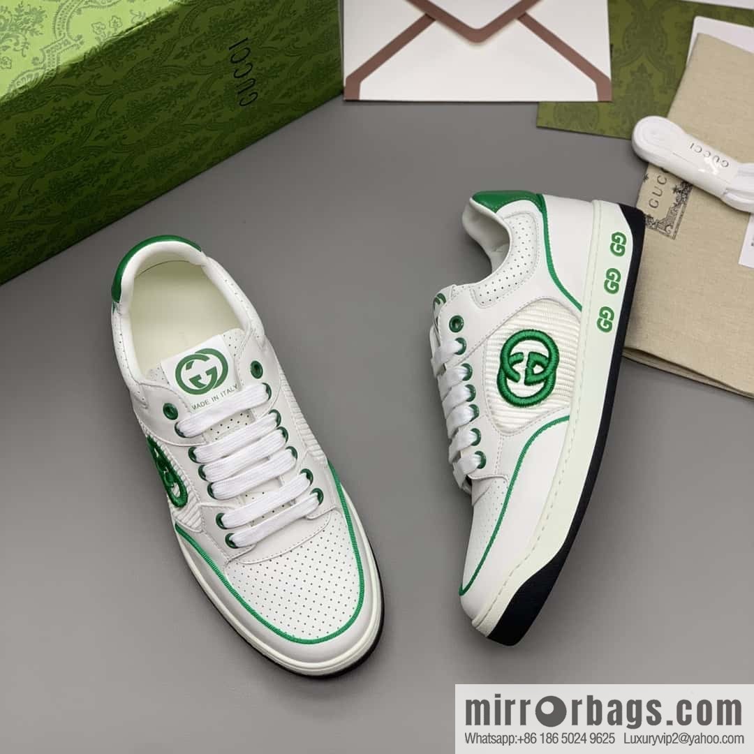 GUCCI side decoration classic double G men's casual shoes