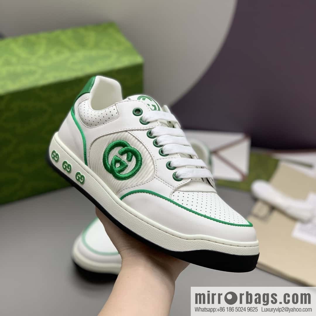 GUCCI side decoration classic double G men's casual shoes