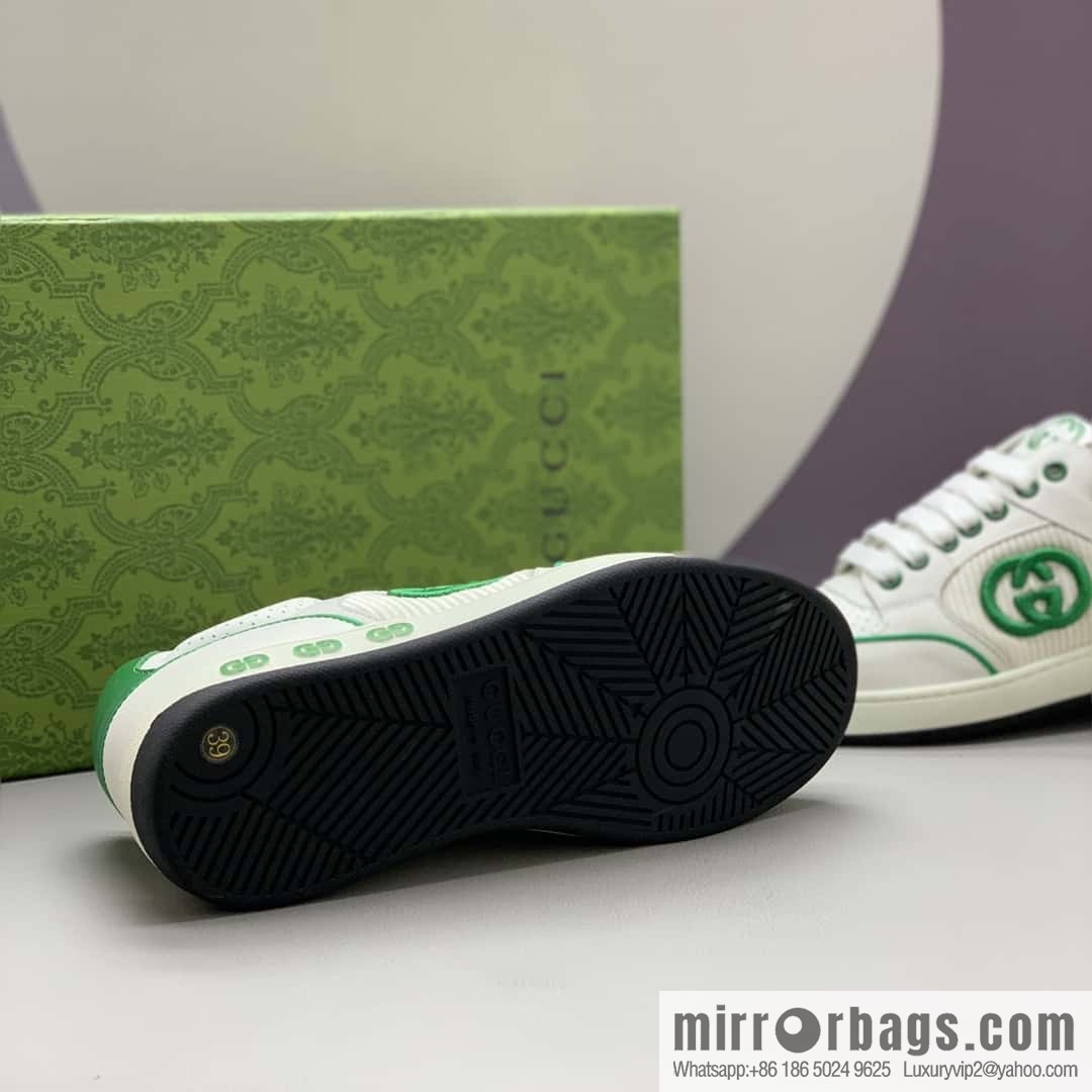 GUCCI side decoration classic double G men's casual shoes