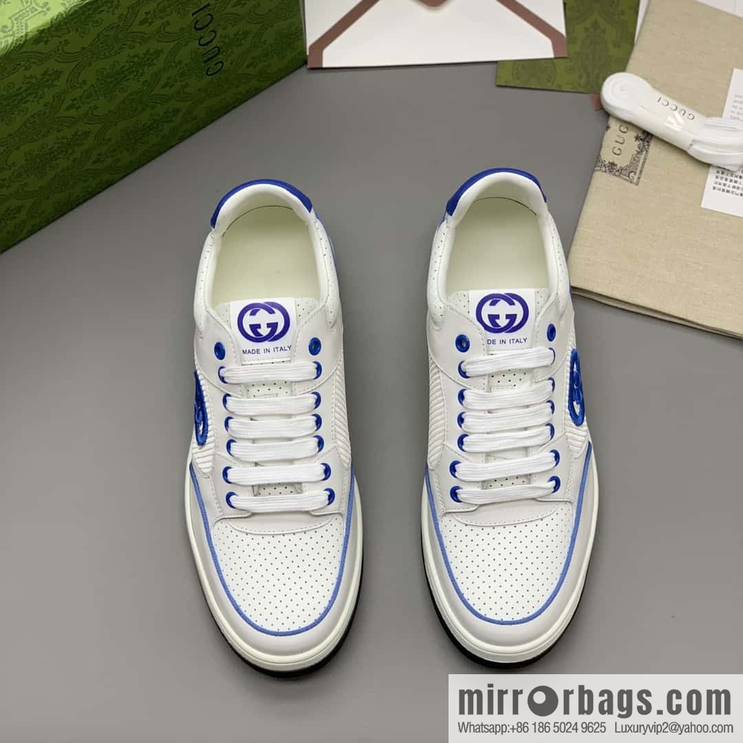 GUCCI side decoration classic double G men's casual shoes