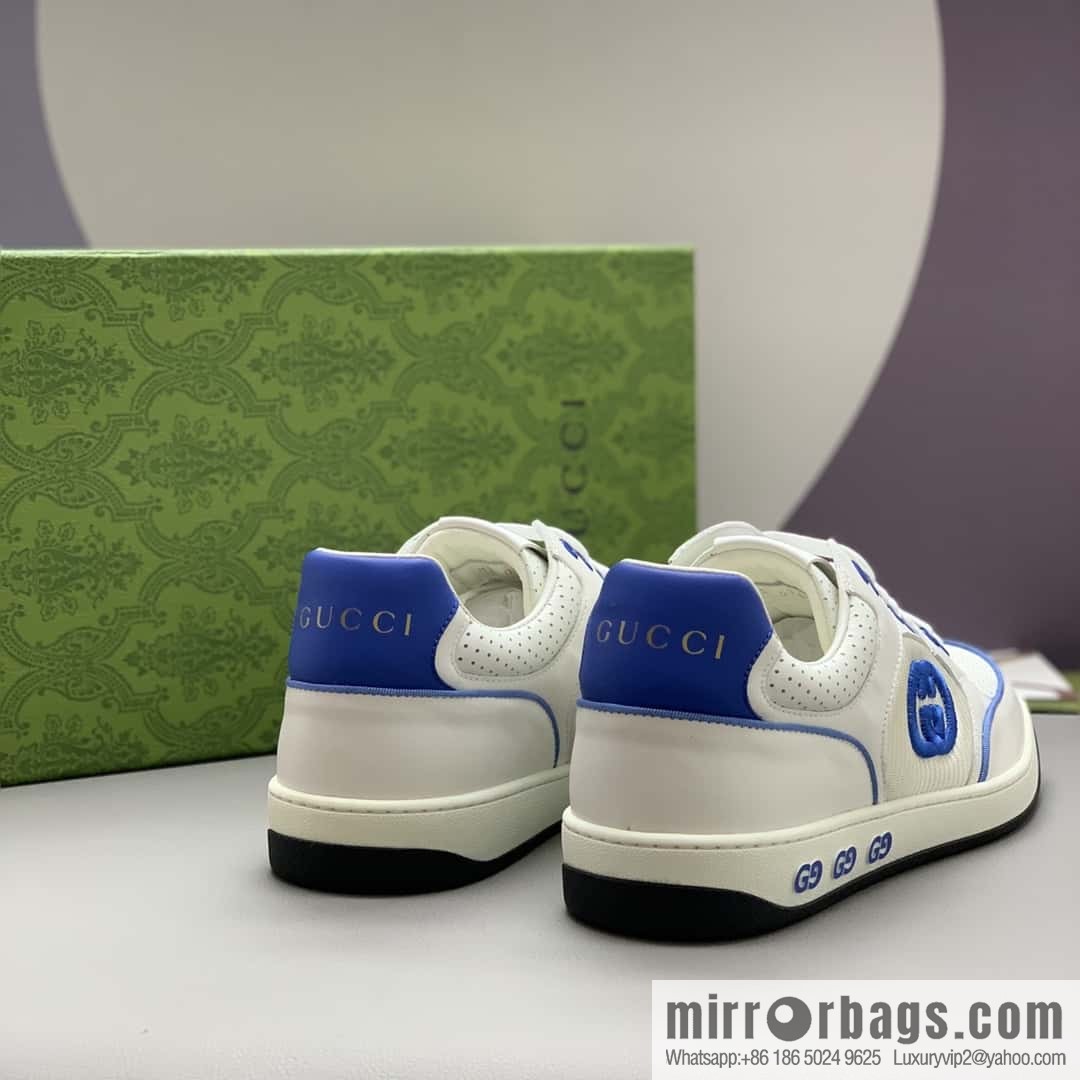 GUCCI side decoration classic double G men's casual shoes
