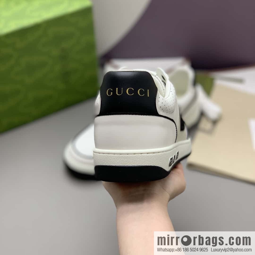 GUCCI side decoration classic double G men's casual shoes