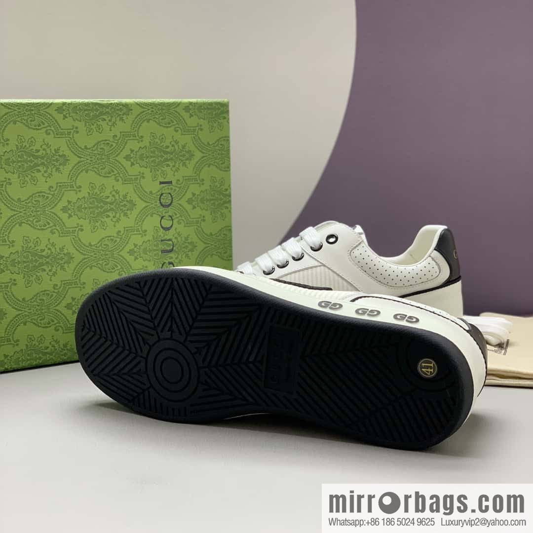GUCCI side decoration classic double G men's casual shoes