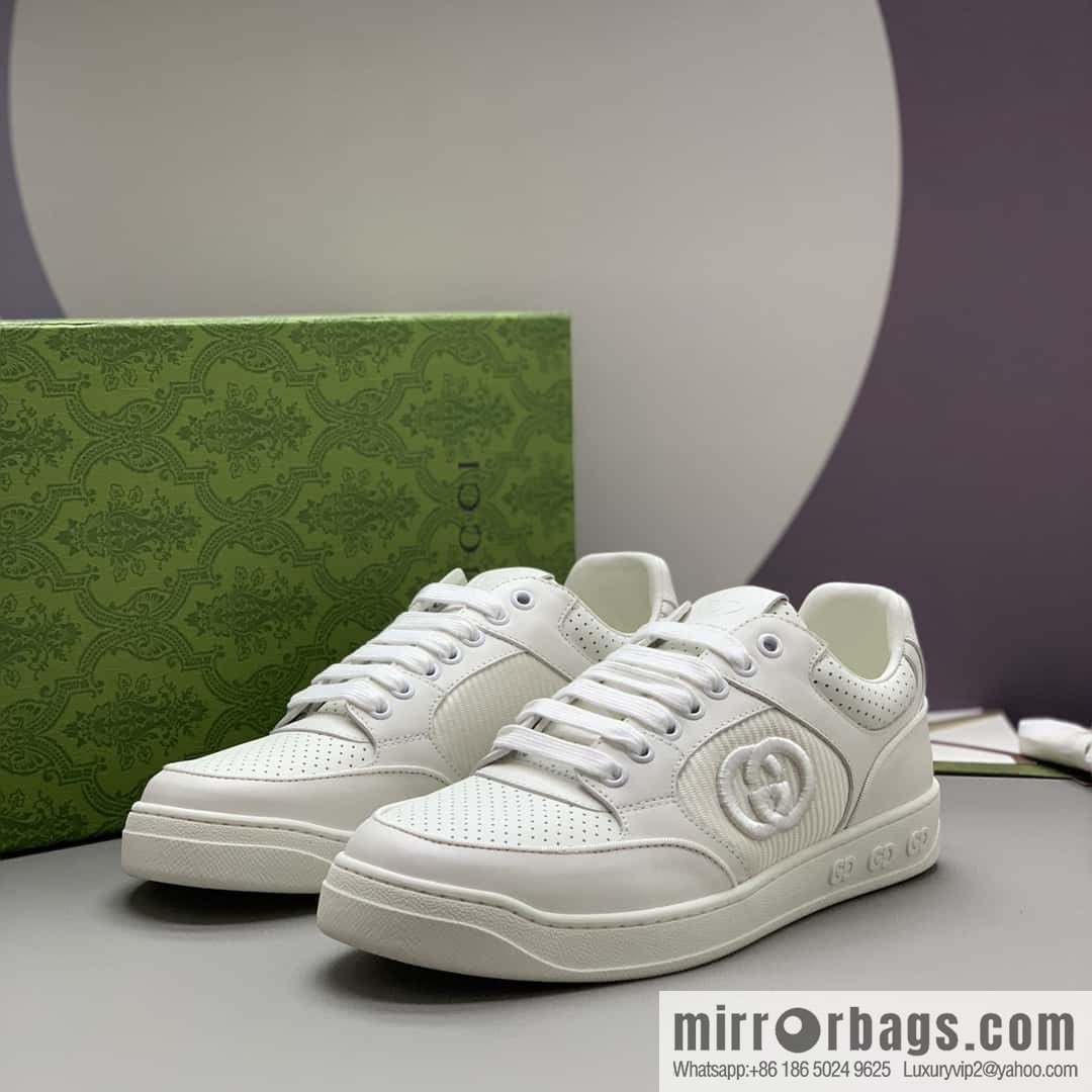 GUCCI side decoration classic double G men's casual shoes