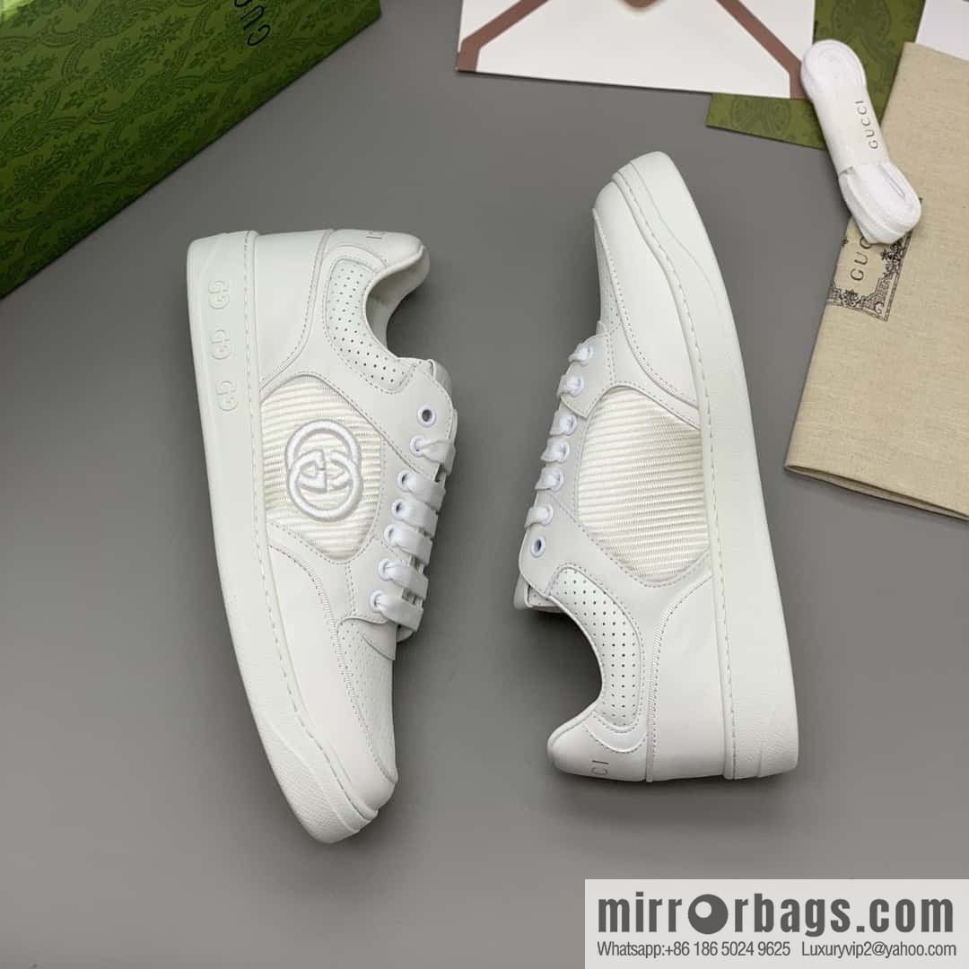 GUCCI side decoration classic double G men's casual shoes