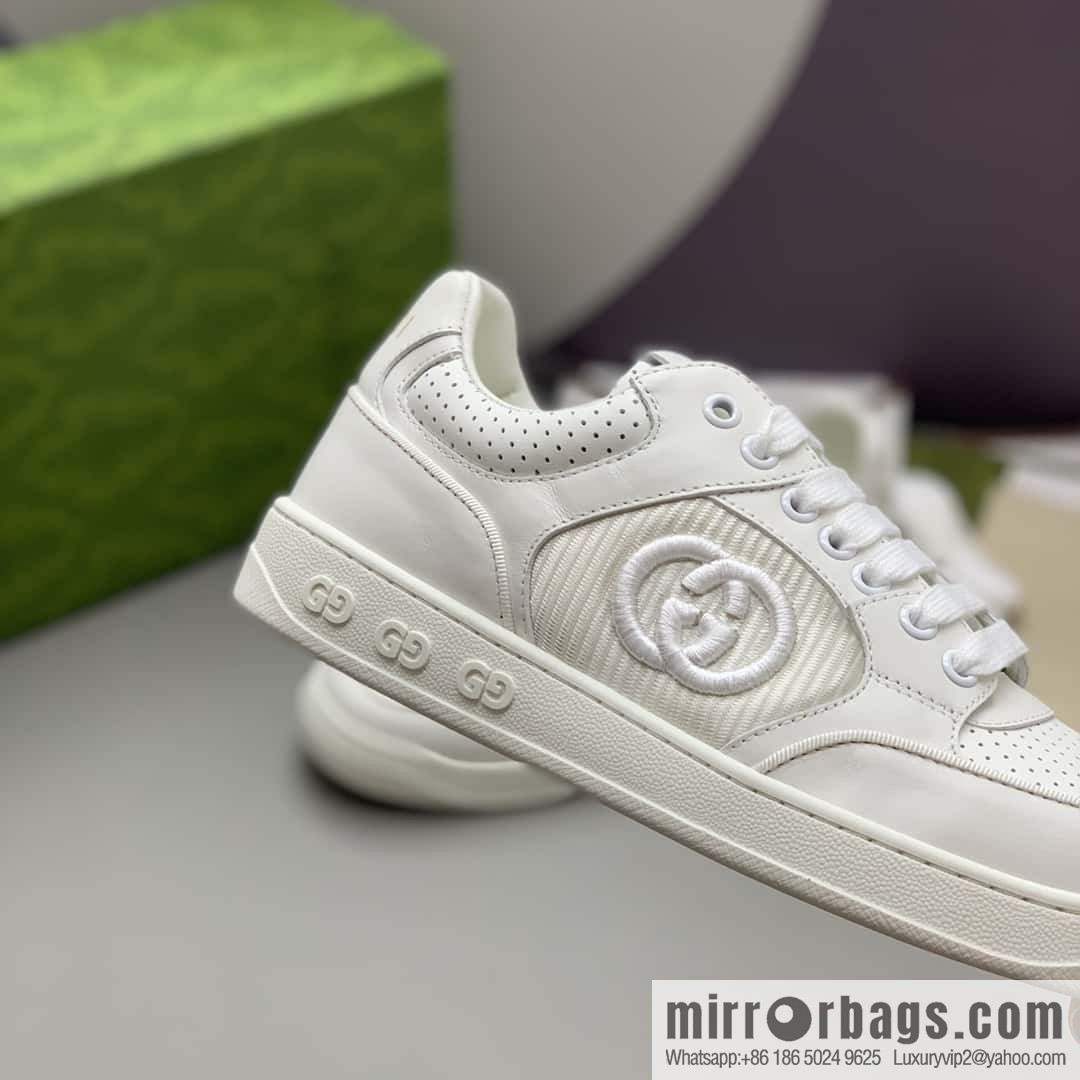 GUCCI side decoration classic double G men's casual shoes