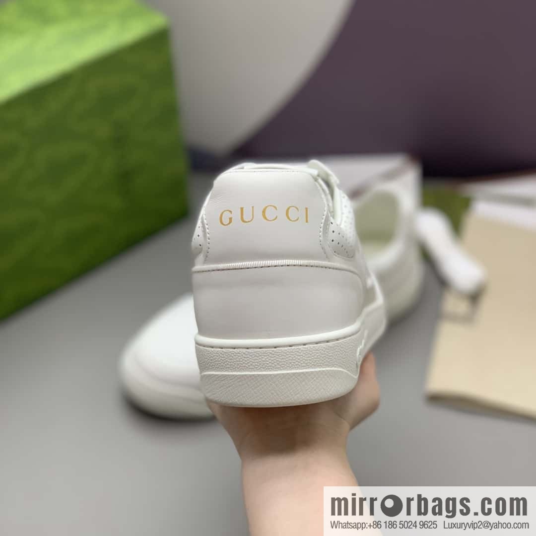 GUCCI side decoration classic double G men's casual shoes