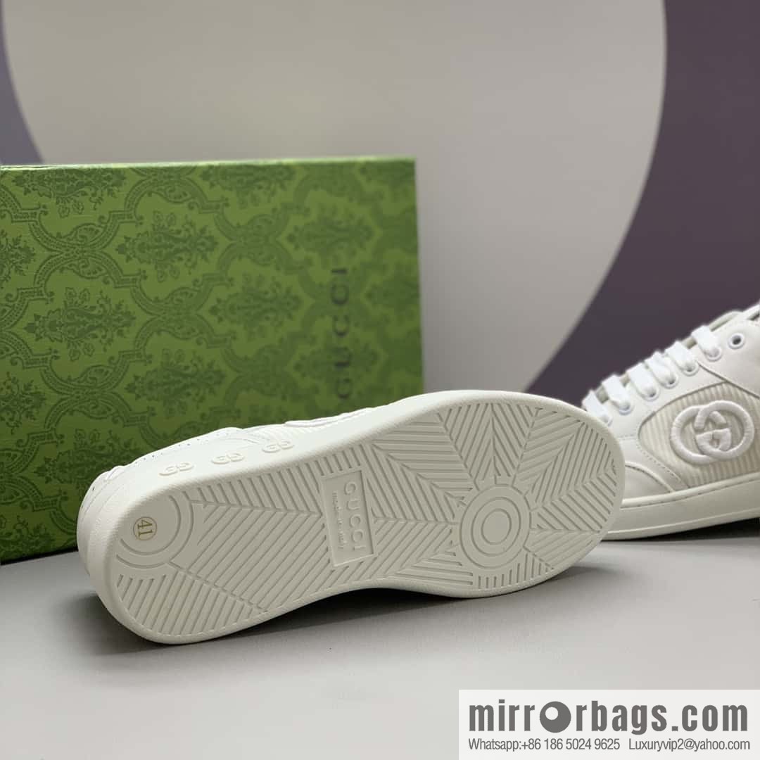 GUCCI side decoration classic double G men's casual shoes