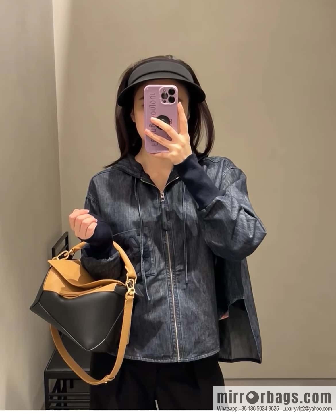 LOEWE Puzzle 24CM bag leather small geometric bag 0681