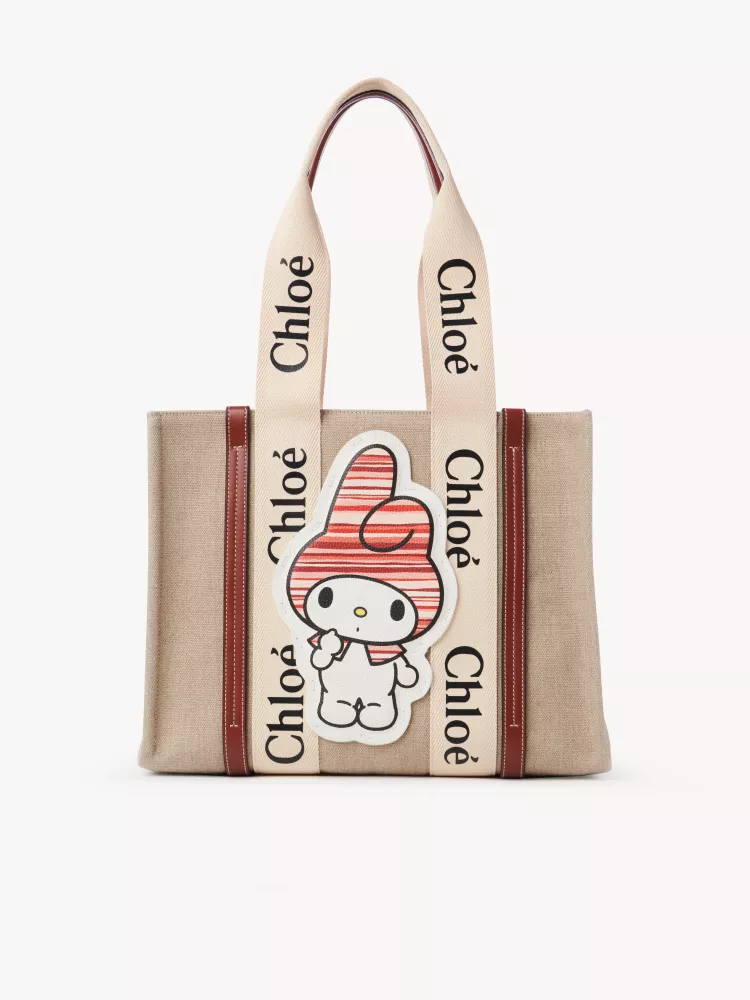 Chloe x My Melody joint, medium Melody tote bag 37CM