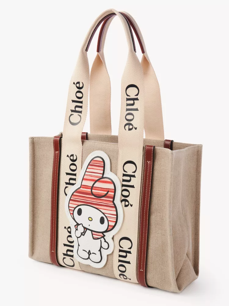 Chloe x My Melody joint, medium Melody tote bag 37CM