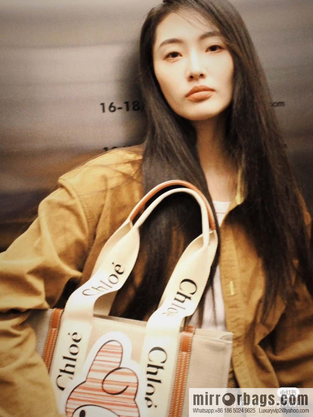 Chloe x My Melody joint, medium Melody tote bag 37CM