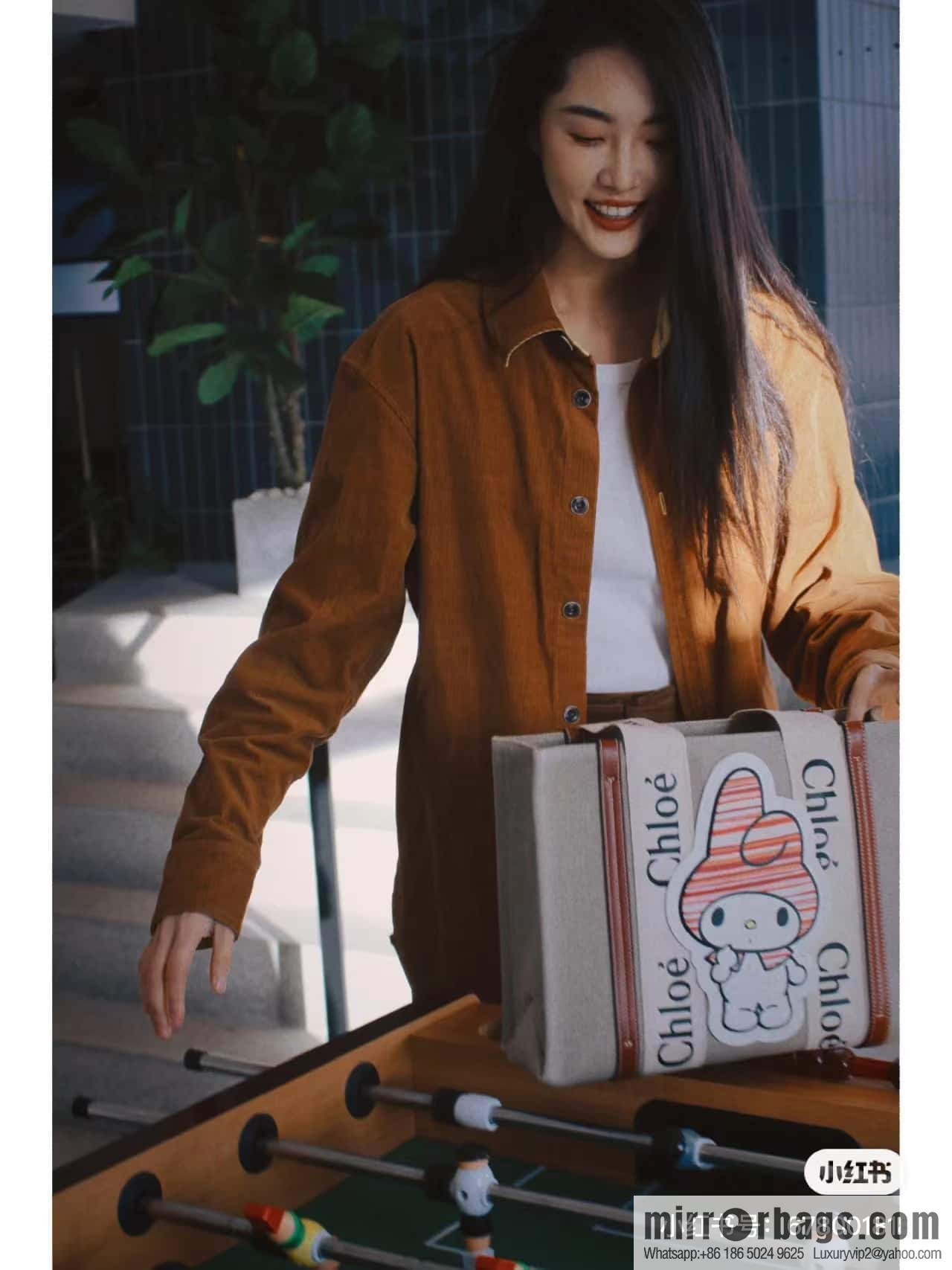 Chloe x My Melody joint, medium Melody tote bag 37CM