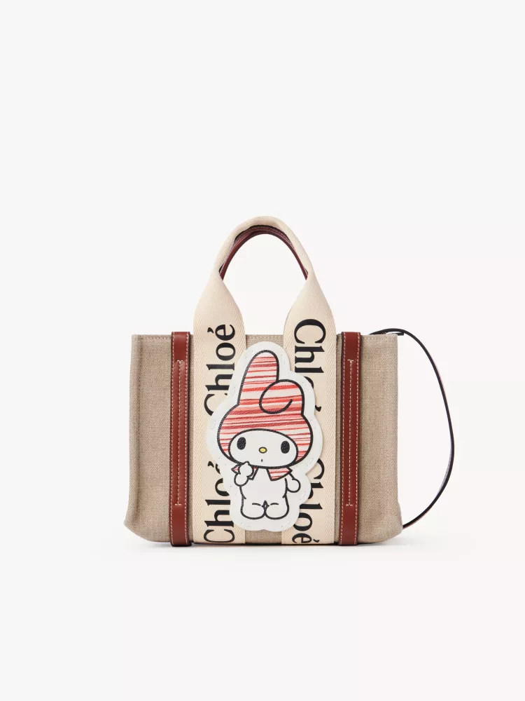 Chloe x My Melody joint, small Melody tote bag 26.5CM.