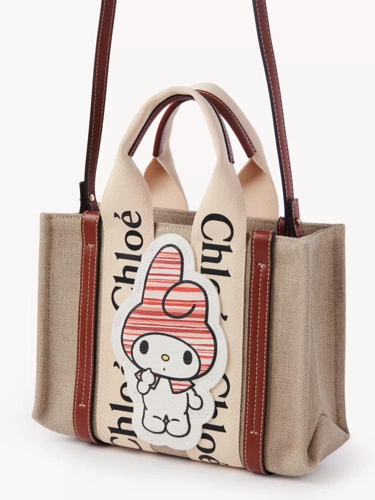 Chloe x My Melody joint, small Melody tote bag 26.5CM.