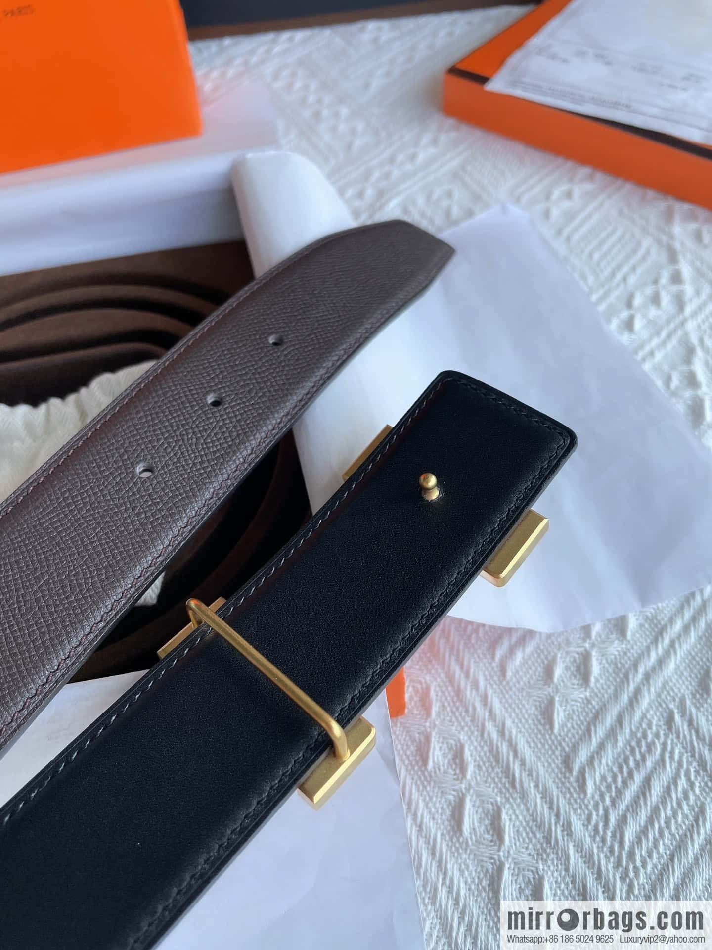 Hermes, classic 38mm men's business belt
