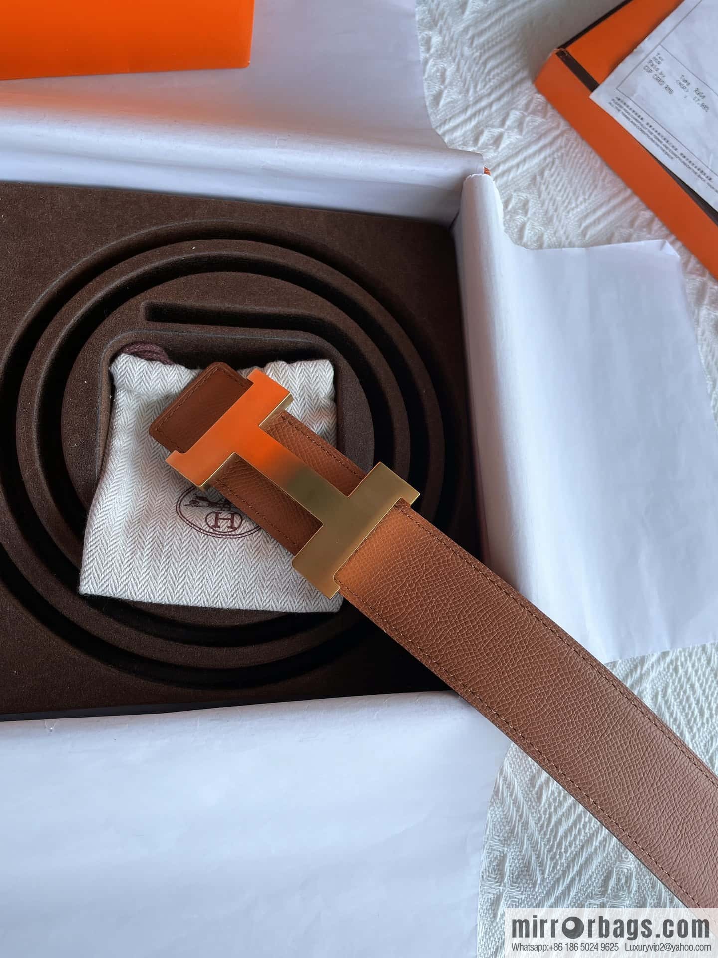 Hermes, classic 38mm men's business belt