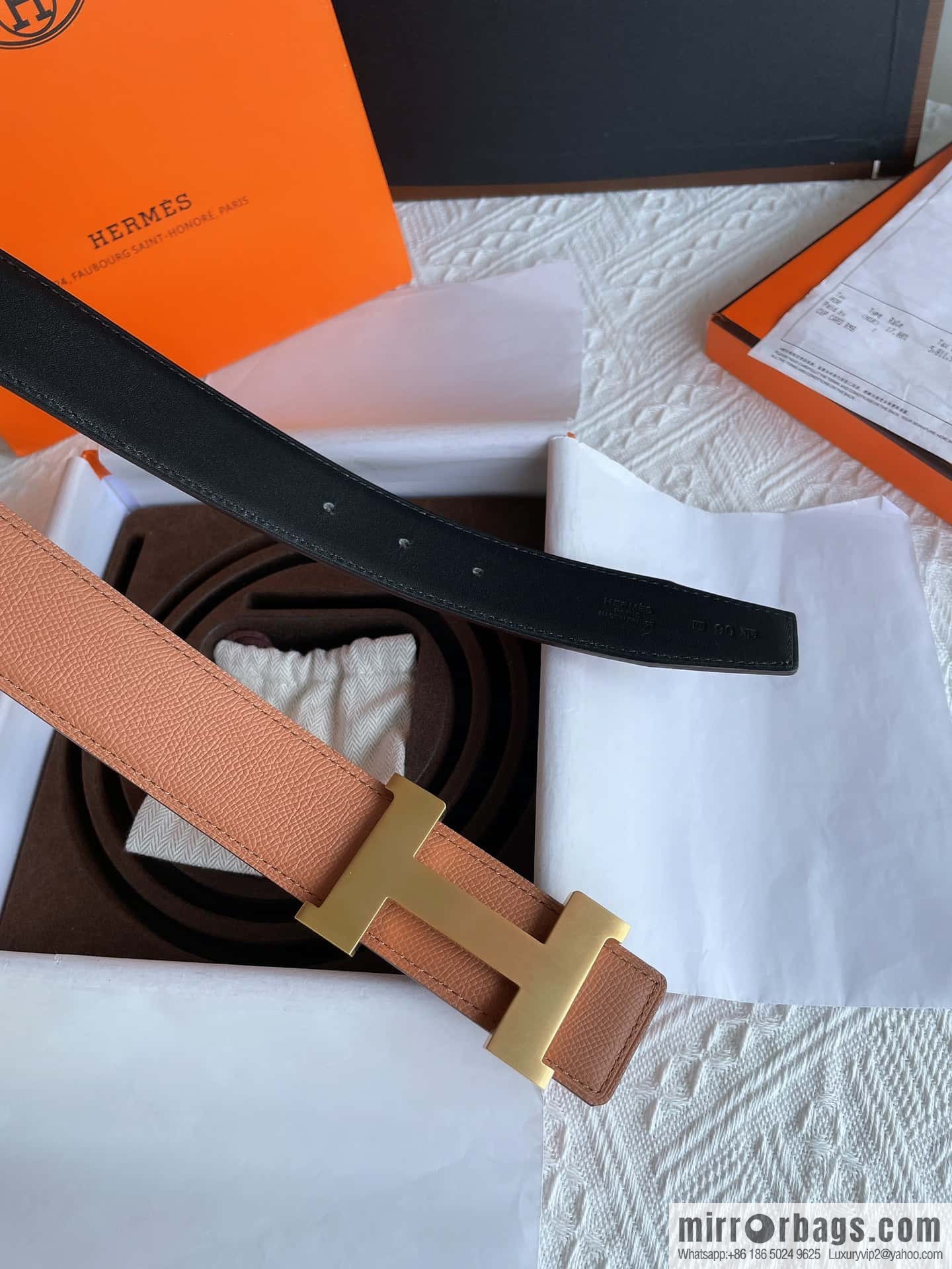Hermes, classic 38mm men's business belt