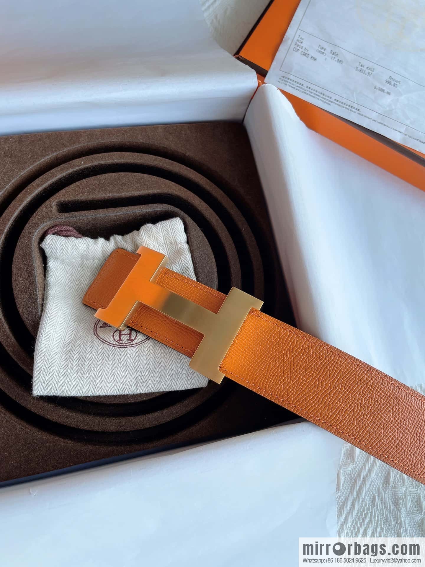 Hermes, classic 38mm men's business belt