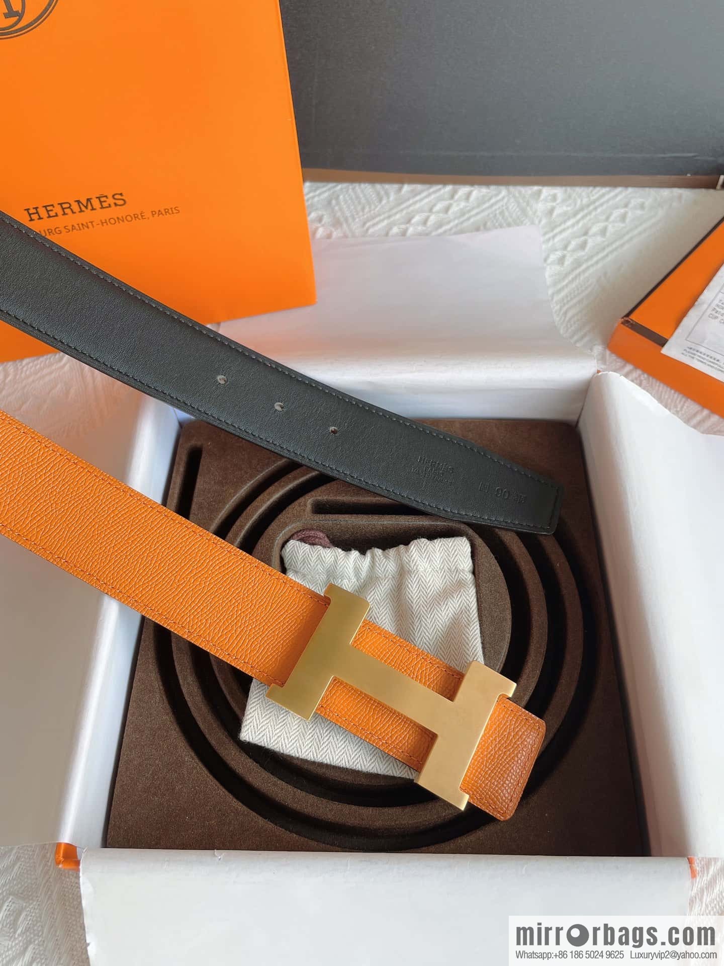 Hermes, classic 38mm men's business belt