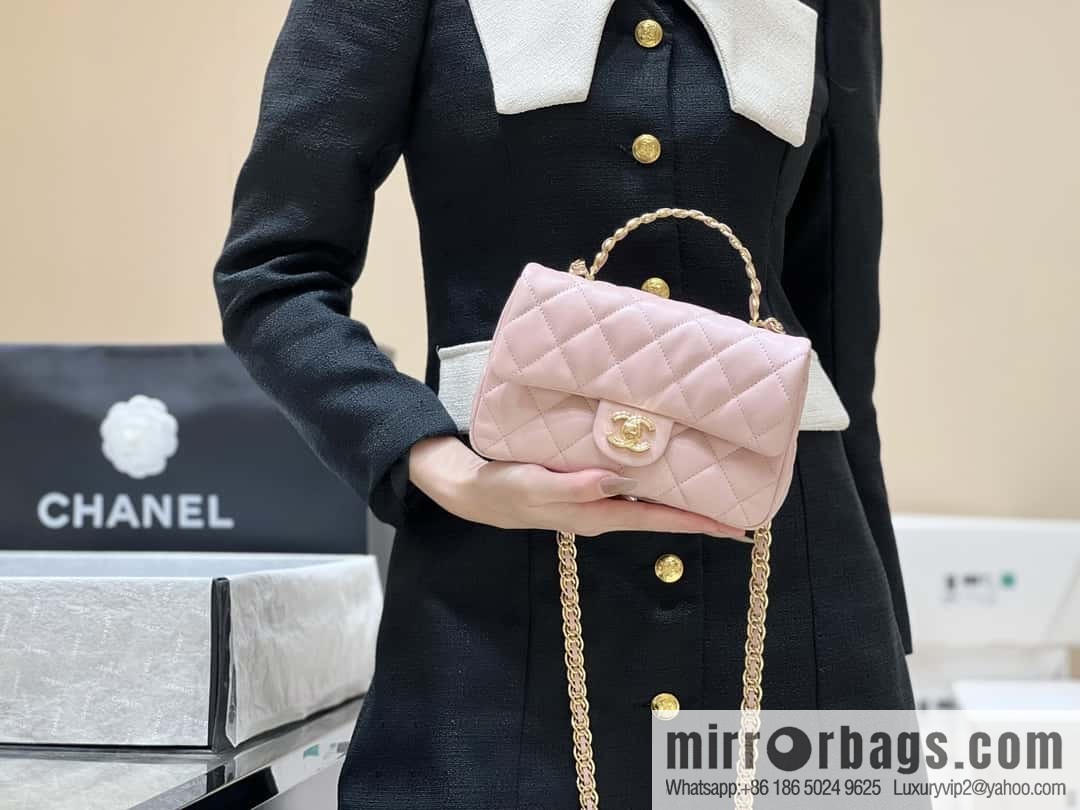 CHANEL 23S spring/summer series CF handle mini AS4023 pink