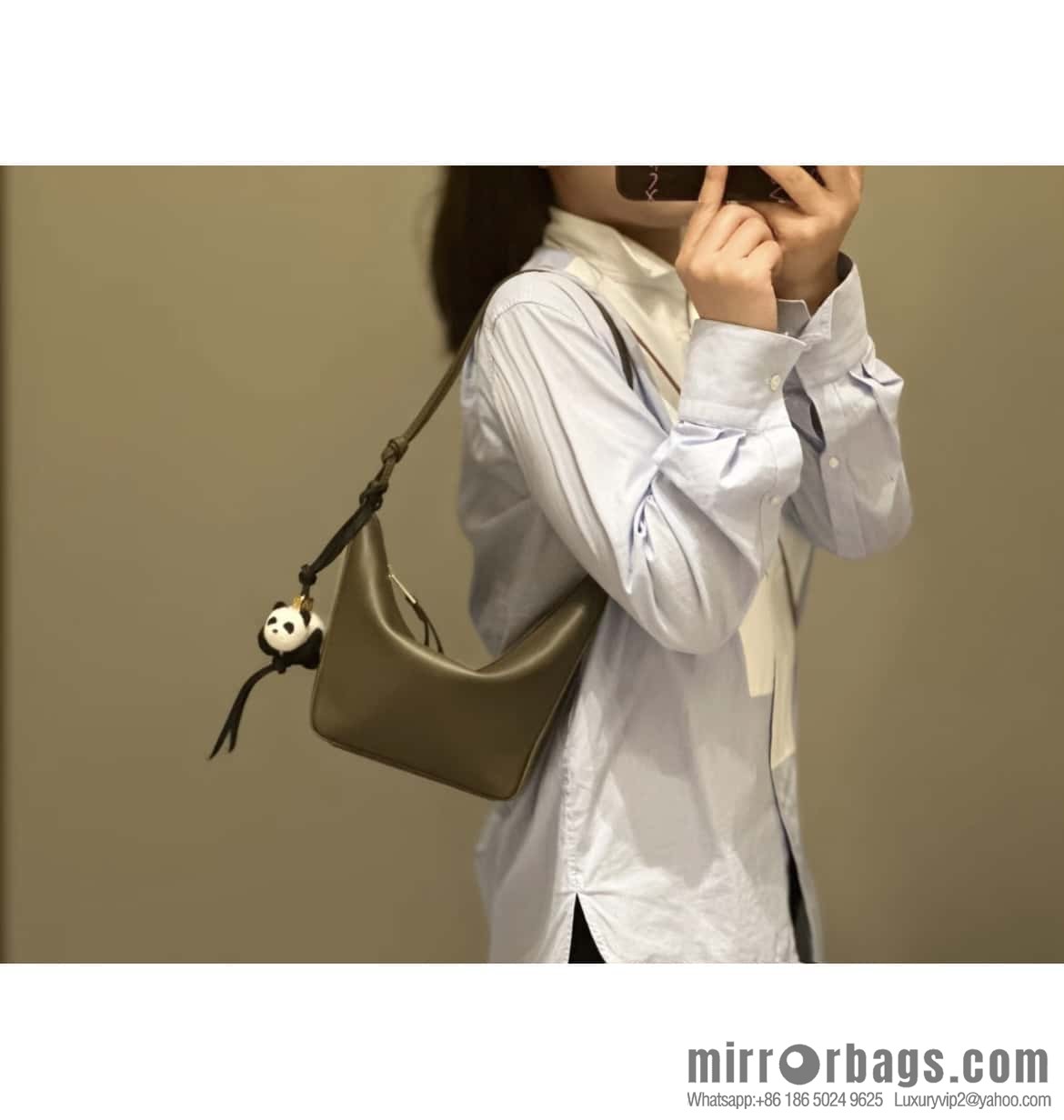 LOEWE new hammock armpit bag 0687 khaki green
