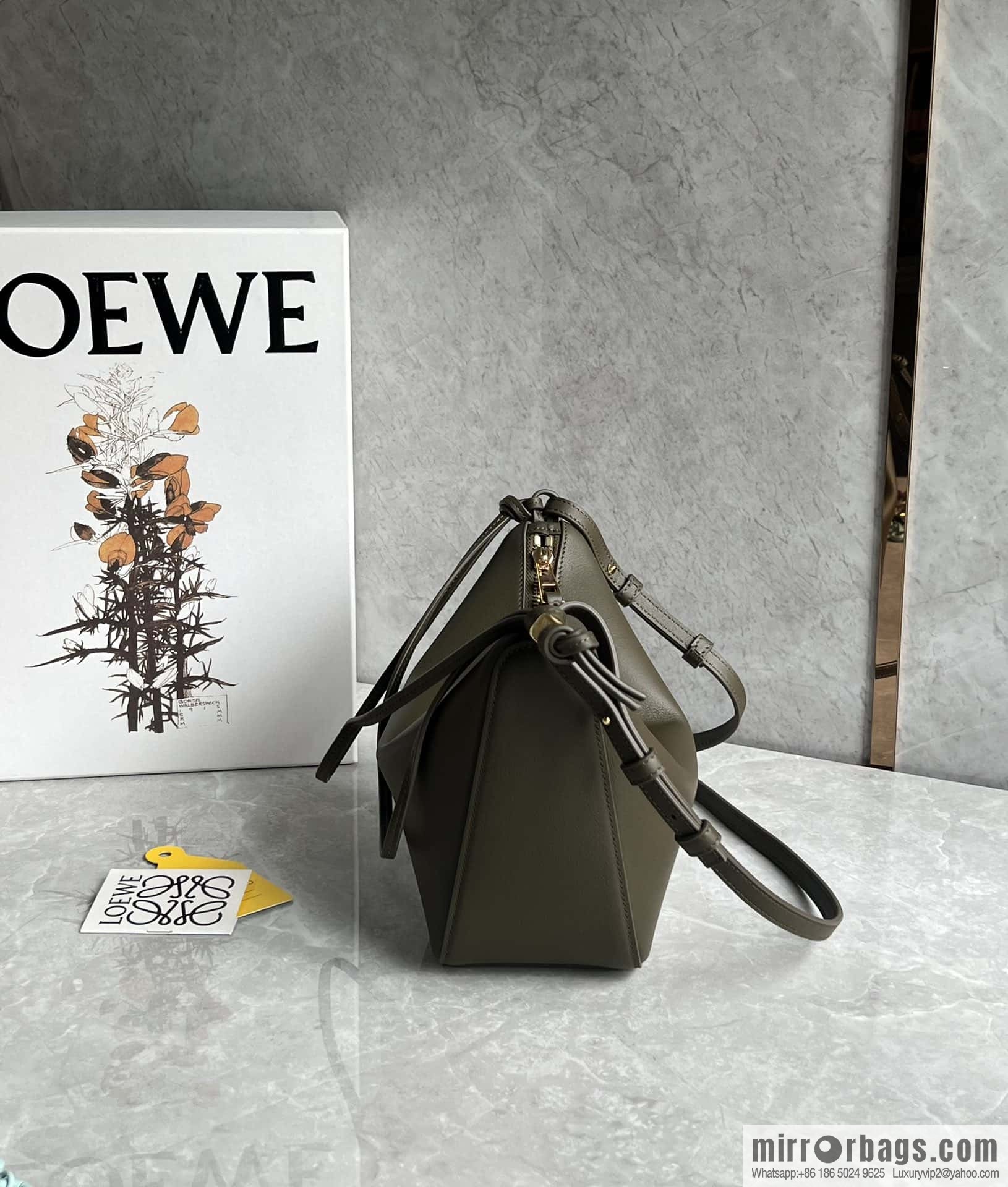 LOEWE new hammock armpit bag 0687 khaki green
