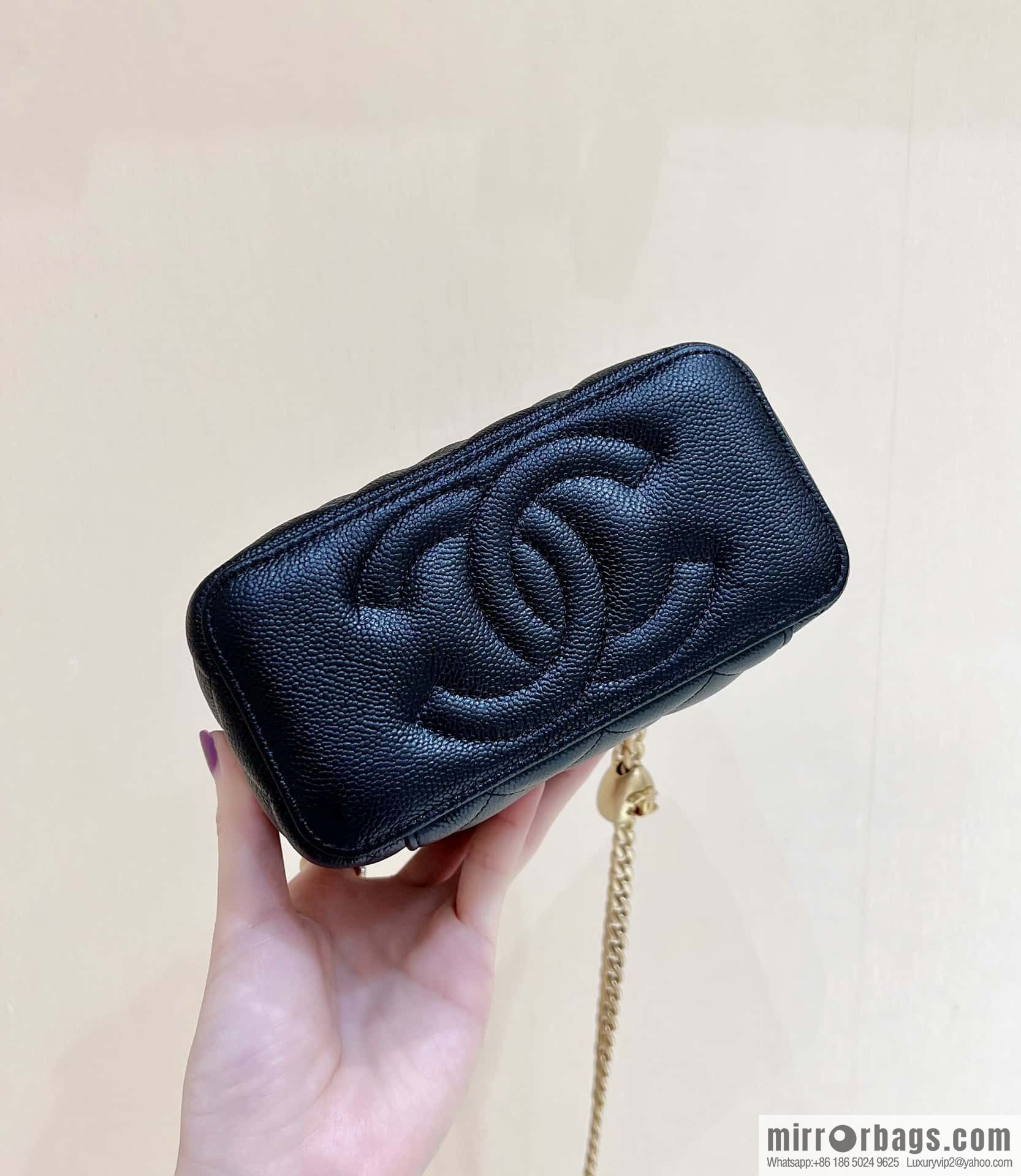 CHANEL 23P spring and summer trailer series, love adjustment buckle big explosion long box AP3204 black
