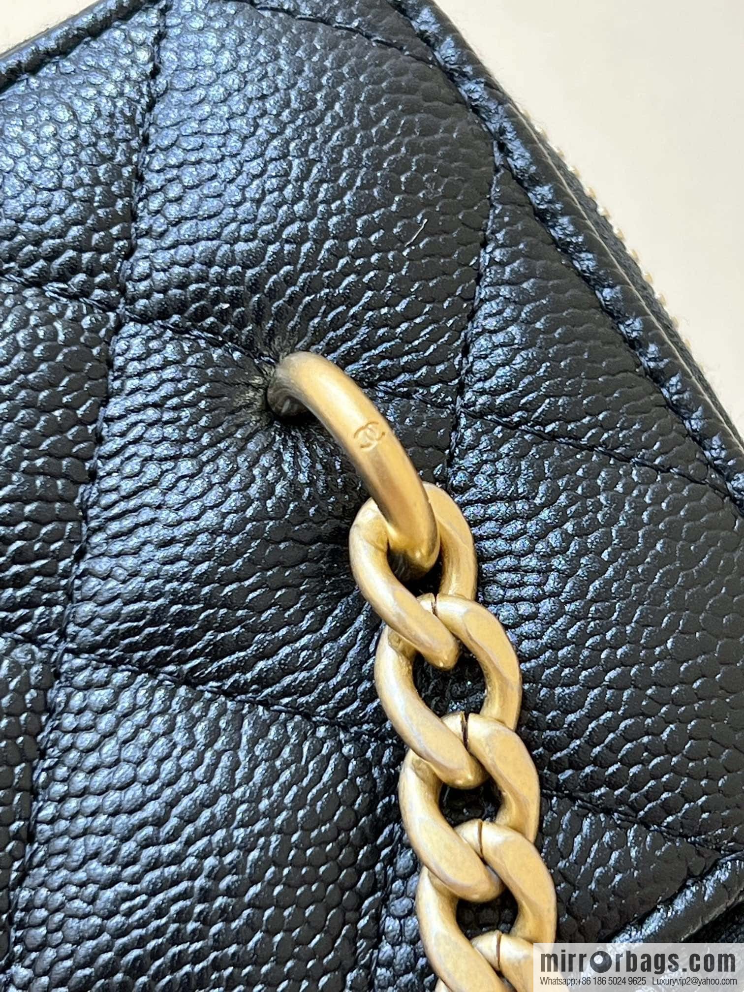 CHANEL 23P spring and summer trailer series, love adjustment buckle big explosion long box AP3204 black