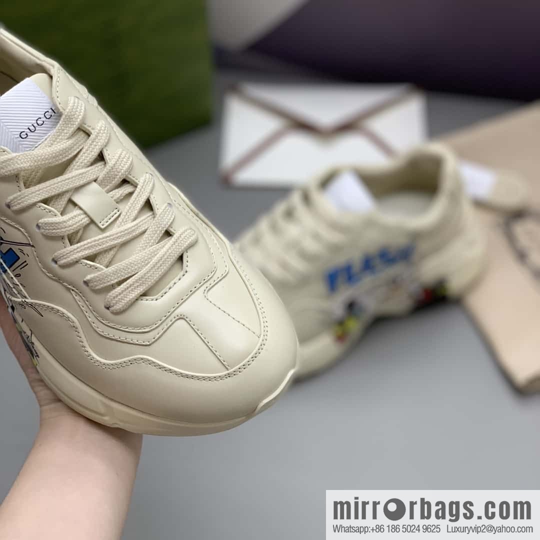 GUCCI men's and women's retro sneakers