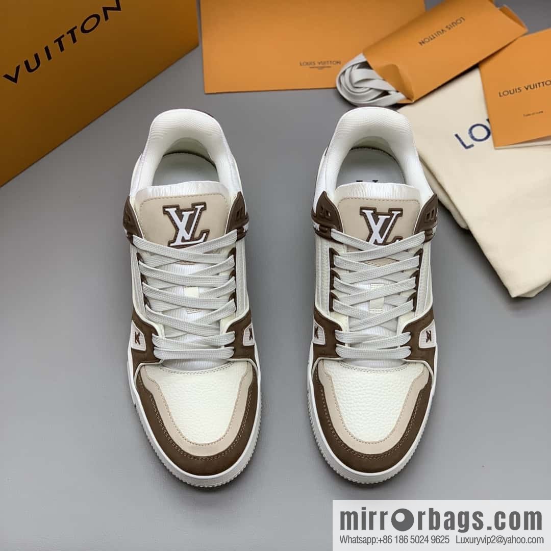 LV Vuitton logo, sports and leisure shoes for couples