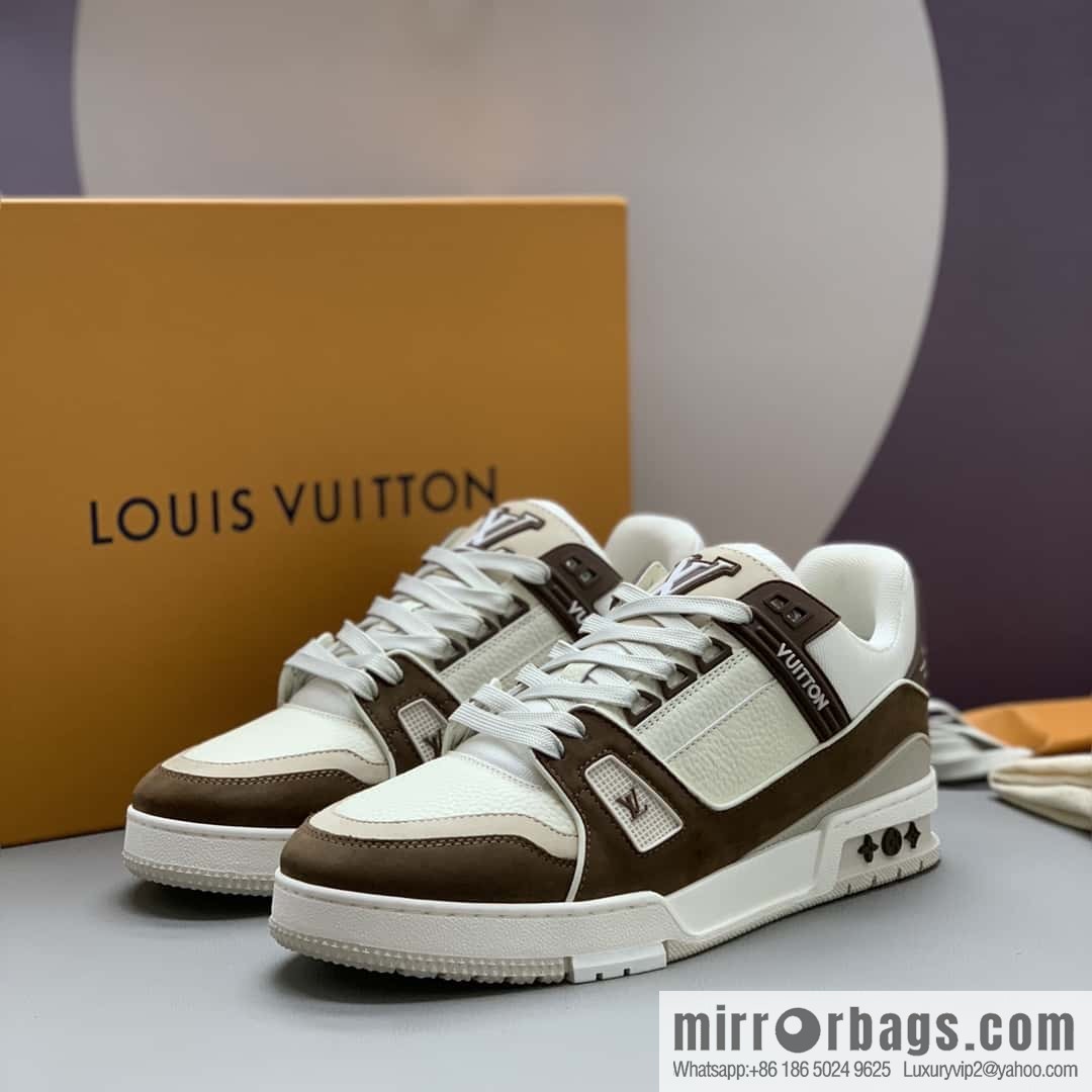 LV Vuitton logo, sports and leisure shoes for couples