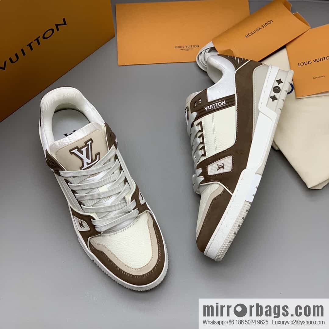 LV Vuitton logo, sports and leisure shoes for couples