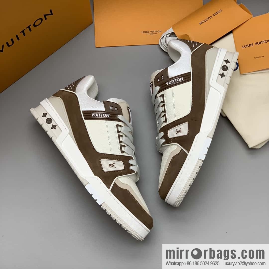 LV Vuitton logo, sports and leisure shoes for couples