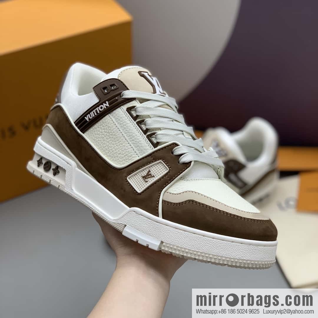 LV Vuitton logo, sports and leisure shoes for couples