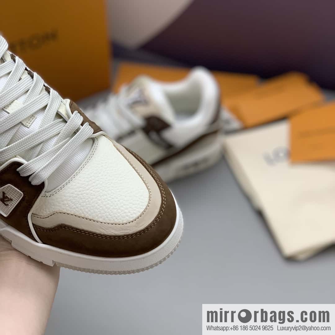 LV Vuitton logo, sports and leisure shoes for couples