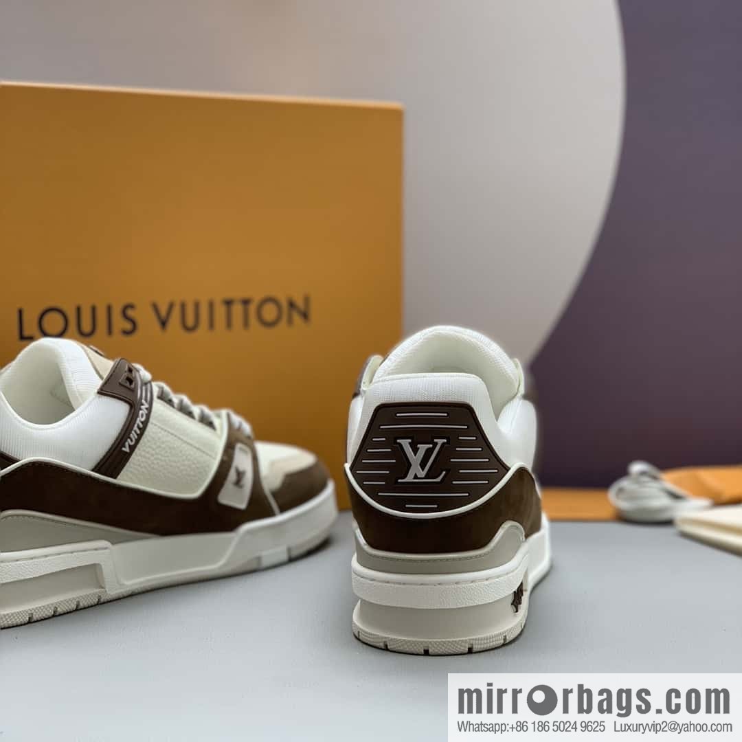 LV Vuitton logo, sports and leisure shoes for couples